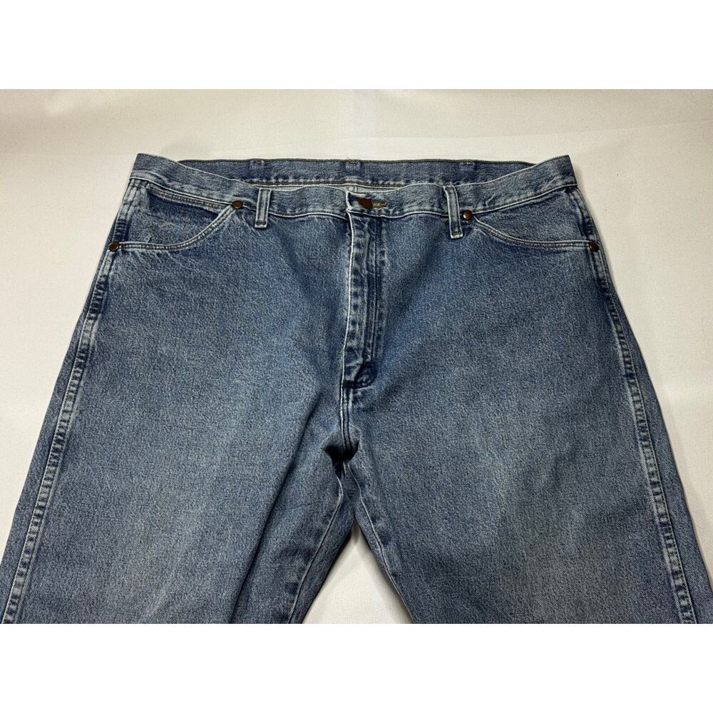 Wrangler 13MWZGK Men's Regular Fit Straight Leg Blue Jeans - Size 40x32* - Picture 3 of 6